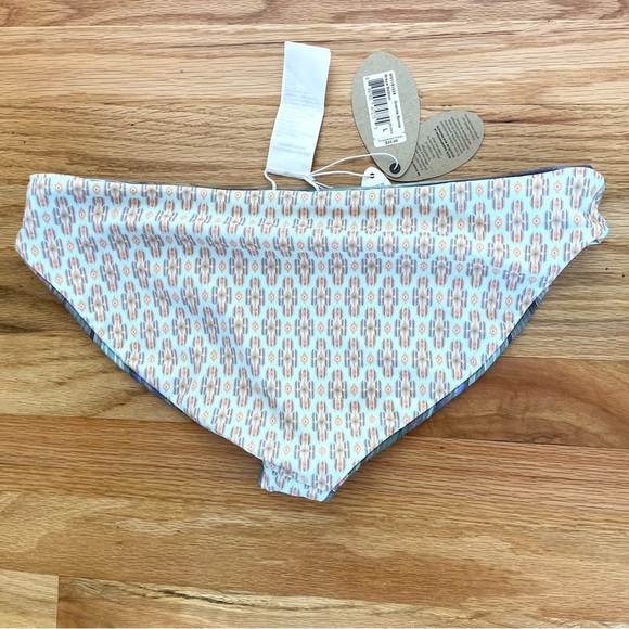 PrAna NWT Reversible Breya Swim Bikini Bottom Granite Bonita Green Blue Sz L - Picture 10 of 14